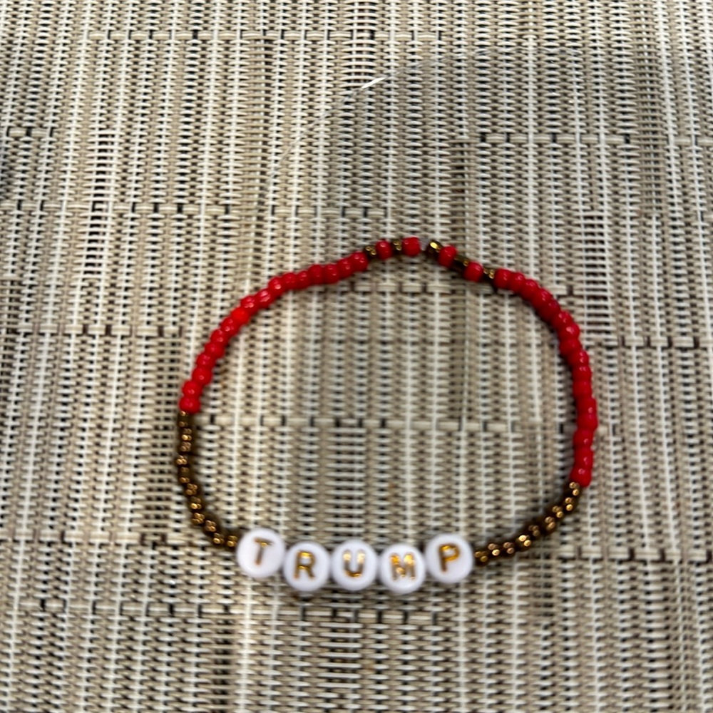 Trump Custom made bracelets.  Request any message.  Men/Women/Non-binary